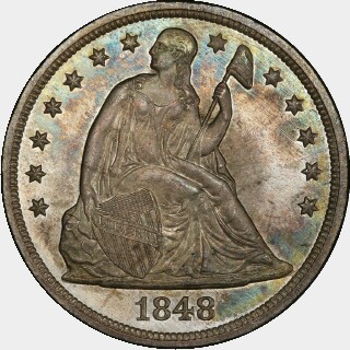 1848  One Dollar obverse