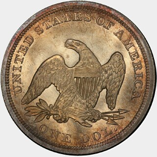 1849  One Dollar reverse