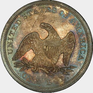 1851  One Dollar reverse