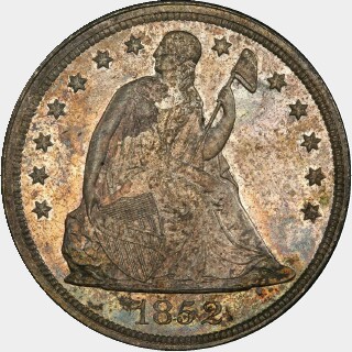 1852  One Dollar obverse