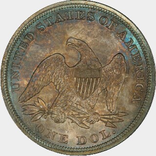1859  One Dollar reverse
