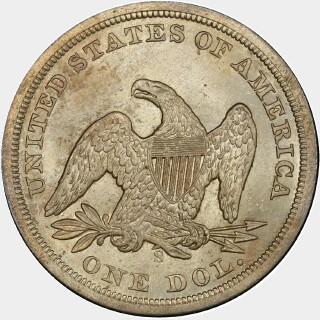 1859-S  One Dollar reverse