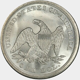 1860  One Dollar reverse