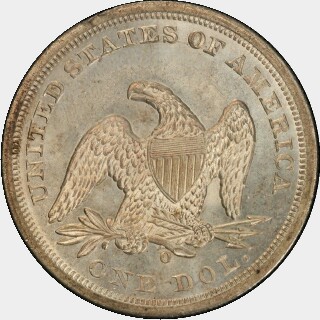 1860-O  One Dollar reverse