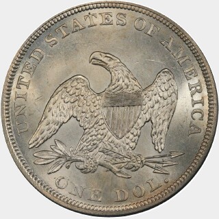 1861  One Dollar reverse