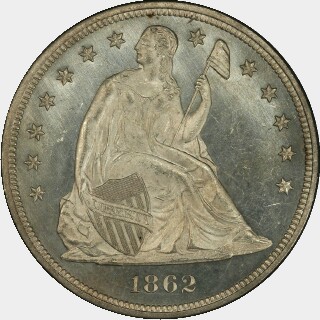 1862  One Dollar obverse