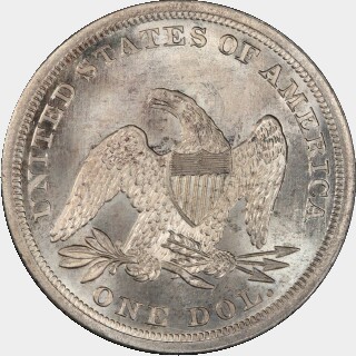 1863  One Dollar reverse