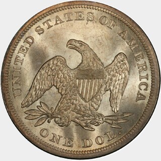 1864  One Dollar reverse