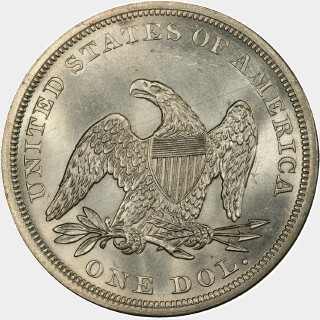 1865  One Dollar reverse
