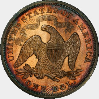 1867  One Dollar reverse
