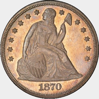 1870-CC  One Dollar obverse