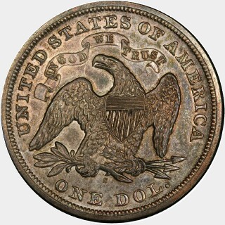 1870-S  One Dollar reverse