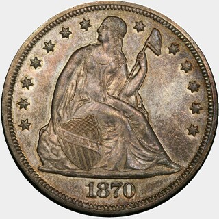 1870-S  One Dollar obverse