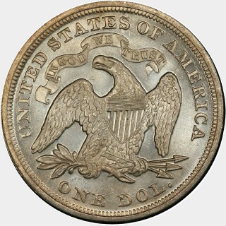 1871  One Dollar reverse