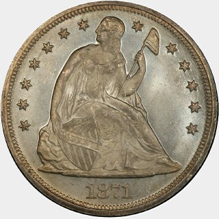 1871  One Dollar obverse