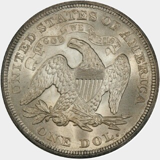 1872  One Dollar reverse