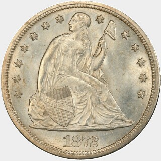 1872-S  One Dollar obverse