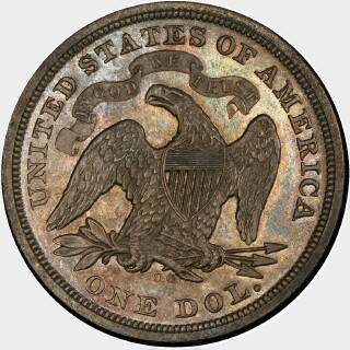 1873-CC  One Dollar reverse