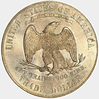 1873-CC  Trade Dollar reverse