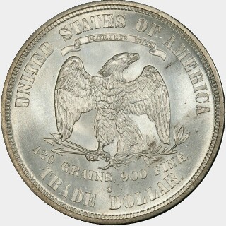 1873-S  Trade Dollar reverse