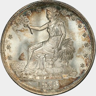 1873-S  Trade Dollar obverse