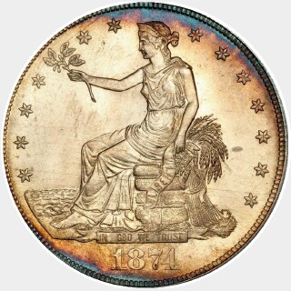 1874-CC  Trade Dollar obverse