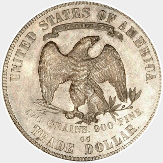 1876-CC  Trade Dollar reverse