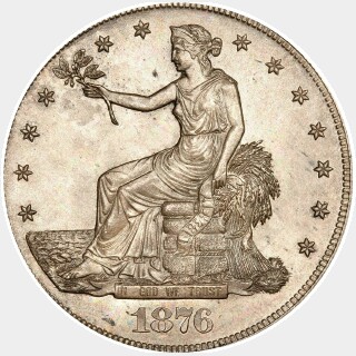 1876-CC  Trade Dollar obverse