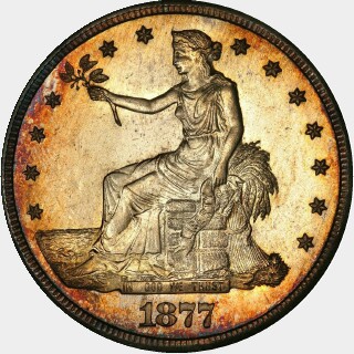 1877-CC  Trade Dollar obverse