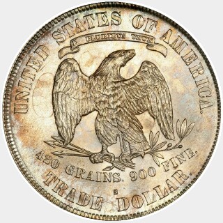 1877-S  Trade Dollar reverse