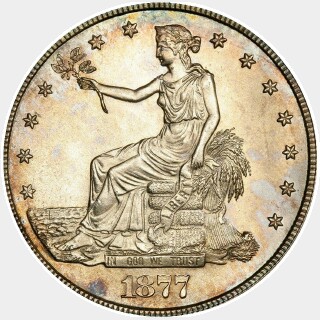 1877-S  Trade Dollar obverse