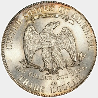 1878-CC  Trade Dollar reverse