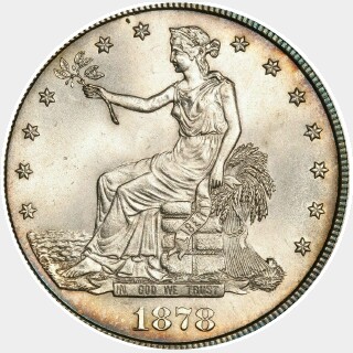 1878-CC  Trade Dollar obverse