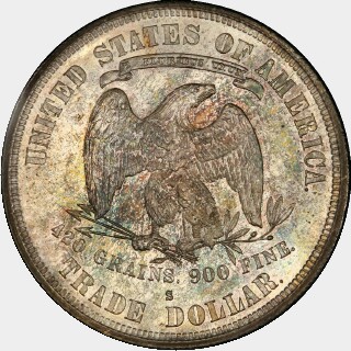 1878-S  Trade Dollar reverse