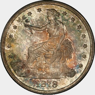 1878-S  Trade Dollar obverse