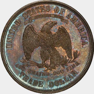 1873 Proof Trade Dollar reverse