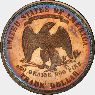 1878 Proof Trade Dollar reverse