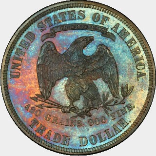 1882 Proof Trade Dollar reverse
