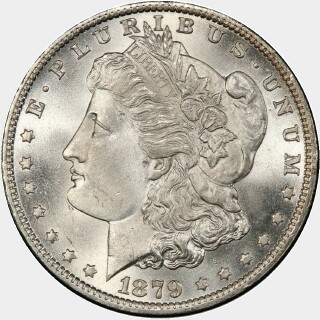 1879-O  One Dollar obverse