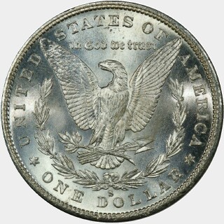 1880-S  One Dollar reverse