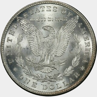 1880-O  One Dollar reverse