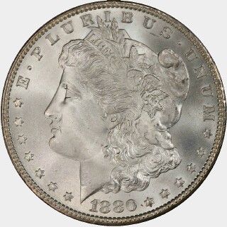 1880/9-S  One Dollar obverse