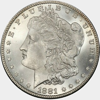 1881  One Dollar obverse