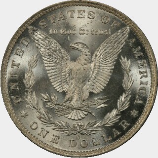 1881-O  One Dollar reverse