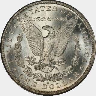 1881-S  One Dollar reverse