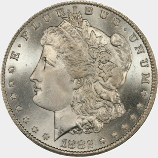 1882-CC  One Dollar obverse