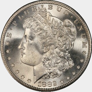 1882-S  One Dollar obverse