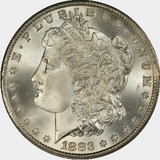 1883-CC  One Dollar obverse