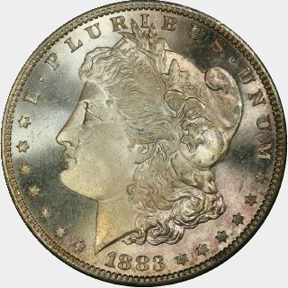 1883-S  One Dollar obverse