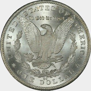 1884-CC  One Dollar reverse